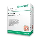 Saxomed Sterile Kompressen 7,5x7,5 cm-50 Stück Wundkompressen Saugkompressen 7,5x7,5 steril- Wundauflagen steril Wundauflage nicht haftend-Vlieskompressen Ideal für Erste Hilfe & Pflege