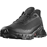 Salomon Alphacross 5 Herren Trail-Laufschuhe, Starker Grip, Anhaltender Komfort, Vielseitige Performance, Black, 45 1/3