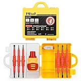Isolierer Elektriker Schraubendreher Set 14 Stück Professionelles Elektrikschraubendreher Set Isolation Magnetische Bits