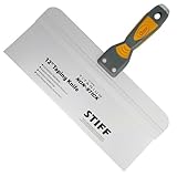 Clauss Spachtel 12' (30,5 cm) mit breiter Klinge in Profiqualität | Titanium Bonded Edelstahlklinge mit Antihaftbeschichtung | rutschfester, ergonomischer Griff | ideal als Flächenspachtel | 18736