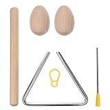 VICASKY 1 Satz Orff-Instrument musikinstrumente kinderinstrumente Schlaginstrumente für musikspielzeug Dreieck Handpercussion Musical Eierstreuer Veränderliche Instrumente Metall