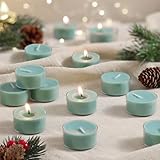 Pine Forest Duft-Teelichter – Kieferngrün – 6 Stunden Brenndauer – 100% Palmwachs – Duft-Teelichter für Weihnachten, Winterferien, festliche Dekoration – 16 Stück Duft, Votivkerze