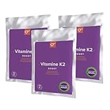 Vitamin K2 3x 30 Kapseln hochdosiert – 200 µg MK-7 pro Kapsel – mit Alfalfa-Extrakt - Unterstützt die Knochen und die Blutgerinnung