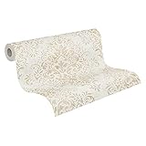 Livingwalls Vliestapete Jette Joop Tapete mit Ornamenten barock 10,05 m x 0,53 m beige braun metallic Made in Germany 339244 33924-4