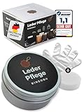 Binego® Lederpflege Set Leder & Kunstleder Pflegemittel - NEUHEIT - | Lederschaum Reinigung & Pflege Lederreiniger für Auto Sofa Schuhe