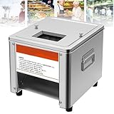 Kommerzielle elektrische Fleischschneidemaschine, robuster Edelstahlschneider für Restaurant, perfekt für knochenloses Fleisch und weiches Gemüse