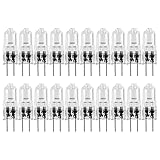 Okeeyseda 20 StüCk G4 Halogen Birnen, 20 W 12 V Halogen GlüHbirnen 2 Pin Klare GlüHbirne, für Herd Beleuchtung, Signal Leuchten, Schienen