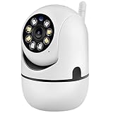 Retoo Überwachungskamera WLAN Innen 1080p, IP Cam mit App, 355° Schwenkbare Kamera, Bewegungsverfolgung, Haustierkamera, Innenkamera für Haus, Baby, Video/Kamera Überwachung, Deckenmontage Weiß