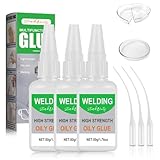 Superkleber Gel 2025, Sekundenkleber für KFZ & Motorrad extra stark, Hochfester Schweißkleber auf Ölbasis, Holz, Gummi & mehr, zum Verkleben von GFK & Kunstoff aller Art dickflüssig