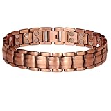 Kustimantu Magnetisches Armband für Männer, magnetisches Armband aus reinem Kupfer, entspannender Schmuck, Schmuck für Sport, Alltag, Fitnessstudio, Tennis, Eltern, ältere Menschen