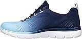 Skechers Damen Summits Bright Charmer Sneaker, Navy & Light Blue Mesh/Trim, 39 EU