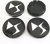 LZQbld 4 Stück Radnabenkappen für Citroen DS DS3 DS4 DS5 DS7 DS9 56mm, Nabendeckel Radnabendeckel Wasserdicht Staubdicht Reifen Felgen Zubehör