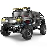 SIMREX 1/12 Scale All-Terrain Ferngesteuertes Auto, 4WD Fahrzeug mit 2.4 GHz Fernbedienung, IPX4 wasserdichtes RC Auto Offroad mit Zwei wiederaufladbareren Batterie, für Kinder und Erwachsene
