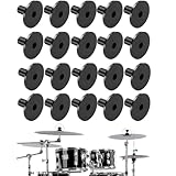 Beckenhüllen für Trommelbeckenständer,20 Stück Beckenständerhülsen,Ersatz für Shelf Drum Kit,Trommelbeckenständer Hülsen,Kunststoff Beckenständer Hülsen,Anwendbar Schlagzeugteile für Schlaginstrumente