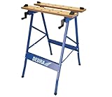 Dedra Werkbank Arbeitstisch max. Belastung 100kg Tragkraft-Große Arbeitsfläche-Aufgedruckte Skala & Winkelangaben-Klappbar-Vielseitig verstellbar, Werkbank mit Spannbacken, Arbeitstisch, Gemalt