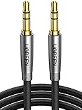 UGREEN 3,5mm Klinke auf Klinke Aux Kabel Stereo Audio Klinkenkabel für Autoradio, Kopfhörer, Galaxy A/M Serien, Redme Note Serie, PC, Tablets, Lautsprecher, MP3/ MP4 Player usw. (2m)