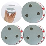 Rauchmelder Magnethalter 3 Stück Selbstklebende Magnethalterung für Sicherheitsmelder Ø 70mm schnelle sichere Montage ohne Bohren für alle Feuermelder und Rauchwarnmelder magnetische Aufhängung