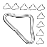 Alasum 25 Stück Teiliges Trampolin-dreieck-Ring Robustem Metall Praktische Trampolin-befestigungsschnallen zur Sicheren Befestigung von Trampolinnetzen für Outdoor-Schutz und Reparatur