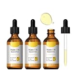 Vitamin E Öl für Kosmetik Strafft Und Polstert Die Haut, Anti-Falten, Anti Aging, Reines Bio Vitamin E Tropfen Gegen Falten aller Art, Gesicht, Nagel und Haare (3)