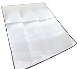 OJAYERR Alu Isomatte Schaummatten Schlafmatte für Camping Isoliermatte Isolierdecke Faltbare Zeltmatte Bodenmatte Thermomatte Thermodecke Matte aus Aluminiumfolie und EPE Ultra leicht,145 x 195 cm