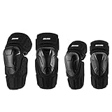 Motorrad Knieschoner und Ellenbogenschoner Set,Motorrad Knie-Ellenbogen-Pads ergonomischer Verschleißfestigkeitszahnrad