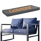 WLXFF Sitzkissen Bank Benutzerdefinierte GrößE, Sitzkissen Bank Innen, Sitzauflagen FüR BäNke, FüR Innen Outdoor Fensterbank Couch, Drinnen Sitzkissen Bank