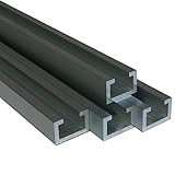 AlMgSi0,5 Alu C-Profil 11 x 17 x 4,5 x 2 mm EV1 für M8 Schraube oder Mutter (200 cm)