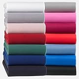 Malika® Winter Thermo Fleece Spannbettlaken, kuschelig weich Flausch Spannbetttuch, Betttuch Jersey flauschig Soft Plüsch Laken, Farbe:Grau, Größe:90-100 x 200 cm