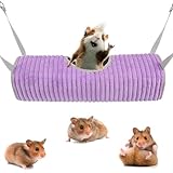 Hängematte für Kleintiere, Hängematte für Haustiere - Tunnel-Hängematte für Kleintiere, Hängematte für kleine Haustiere mit Haken und Seilen für Frettchen, Hamster, Eichhörnchen und Chinchill