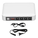 Srliya Mini-USV, 6000 MAh, Große Kapazität, 5 V, 9 V, 12 V Ausgang, Mehrere Guards, Router, Unterbrechungsfreie Stromversorgung (EU-Stecker)