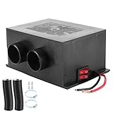 TKSE 12V Auto Heizluefter, 12V 600W Tragbarer Auto Entfroster, 2 Löcher Universell Autoheizung Schnelle Erwärmung Wärmer Geräuschlos Dual Gang-Schalter Entfroster