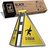 Gibbon Slacklines Slack-Frame | Keine Bäume benötigt | Lackierter Metallrahmen | Wetterfestes Segel | Variable Aufbauhöhen (30cm, 50cm, 70cm) | Einfache Montage | Kompatibel mit Gibbon Slacklines