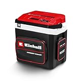 Einhell Akku-Kühlbox TE-COL 18/27 Li-Solo Power X-Change (18 V, 27 Liter, Kühlen und Warmhalten, Hybrid 12 V für Auto, 230 V Stromanschluss, inkl. Taschen, ohne Akku)