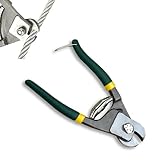 DECARETA Drahtseilschneider Chrom-Vanadium Drahtschneider Zange Grün Drahtseilschere Stahlseil 200mm Edelstahlseil Schneidzange PVC Griff Drahtseil Schneiden Kabelschneider Drahtkabelschneider