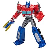 Transformers Spielzeug EarthSpark Warrior-Klasse Optimus Prime Action-Figur (12,5 cm), Roboterspielzeug für Kinder ab 6