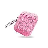 HOMSFOU Silikonhülle Kompatibel Für Kopfhörer Fall Verdrahtet Aufbewahrungstasche Für Kabelloses Ladegerät Adapter Kette USB Etui Für Ohrstöpsel Kabelgebundene Kopfhörer Rosa
