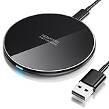 20W Fast Wireless Charger, Induktive Ladestation 20W für Samsung Galaxy S24 Ultra/S23/S22/S21/S20, Kabellosen Ladepad für iPhone 16 Pro Max/15/14/13/12/11, Induktions ladegerät für Pixel