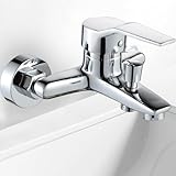 Vmxlso Badewannenarmatur, Mischbatterie Badewanne, Einhebel Armatur Badewanne, Wandmontage Wannenarmatur, Badewanne Armatur Chrom