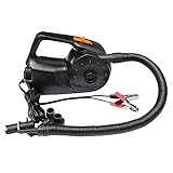 Moochoo 12V 100W Auto wiederaufladbare Pumpe Elektrische aufblasbare Luftpumpe für Kajakboot Schwimmbad Luftkissen Ball Auto tragbares Gebläse