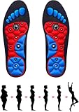 Abnehmen Magnetische Einlegesohlen Zum Abnehmen Akupressur Einlegesohlen,Akupunktur Matte Orthopädische Einlegesohlen Schuheinlagen Orthopädische Magnetische Einlegesohlen(44-47,L)