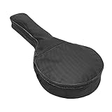 Mikinona Mandolinen Softcase aus Dickem Oxfordstoff mit Verstärktem Griff Gepolsterte Tragetasche mit Taschen Langlebiger Mandolinenrucksack für Sicheren Transport und Schutz