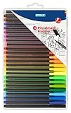Stylex 32835 - Brush Pens mit flexible Pinselspitze, Strichstärke 1,5 mm, für Scrapbooking, 24 Stück