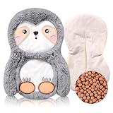 Wärmekissen Mikrowelle Eule,Mini Wärmflasche Für Mikrowelle,Kirschkernkissen Wärmekissen Für Babys,Körnerkissen Für Backofen,Kleine Wärmflasche Tier,Für Bauch Nacken Und Regelschmerzen