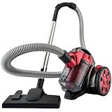 Clatronic® Staubsauger Beutellos | Testsieger Preis/Leistung bei Haus & Garten-Test | Beutelloser Staubsauger 700W | Bodenstaubsauger | Staubsauger inkl. Bürsten-/Fugendüse | BS 1308 rot