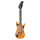 GOODS+GADGETS Luftgitarre Rockstar aufblasbare Air-Guitar Luft-Gitarren aufblasbar 100cm bunt (1x)