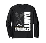Herr Der Pfeile Dart Gadgets Dartpfeile Zubehör Dartspieler Langarmshirt