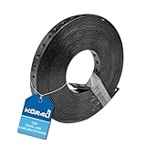 kör4u Montagelochband 19mm x 10m, Lochband kunststoffummantelt und flexibel, Montageband zur Befestigung von Kabeln, Rohren und Leitungen