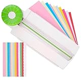 Papierschneider, 12- in- 1 Papierschneidemaschine Schnittbereich 1-300 mm mit Erhältlich in 12 verschiedenen Formen, Papier Schneidegerät für Sammelalben, Karten, Fotoalbum, Büro, Schule, Zuhause