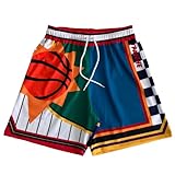 TPAZGHE Herren-Basketball-Shorts Sporthose Kurz - Kurze Hosen Herren, Sommer Fitnesshose Sport Sportshorts Hose Trainingshose (Designs 001,3X-Large)