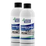 SUPER CLEAN Polster und Teppich Tiefenrein Polsterreiniger Konzentrat für alle Arten von Polstern, Teppichböden, Autositzen, Sofa oder Couch Inhalt: 500 ml